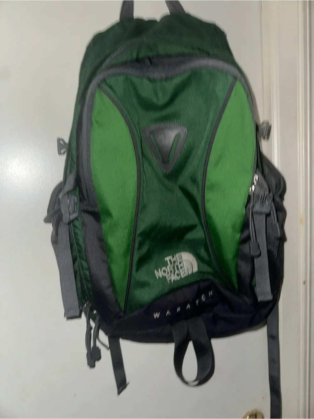 The North Face Green and Black Wasatch Backpack